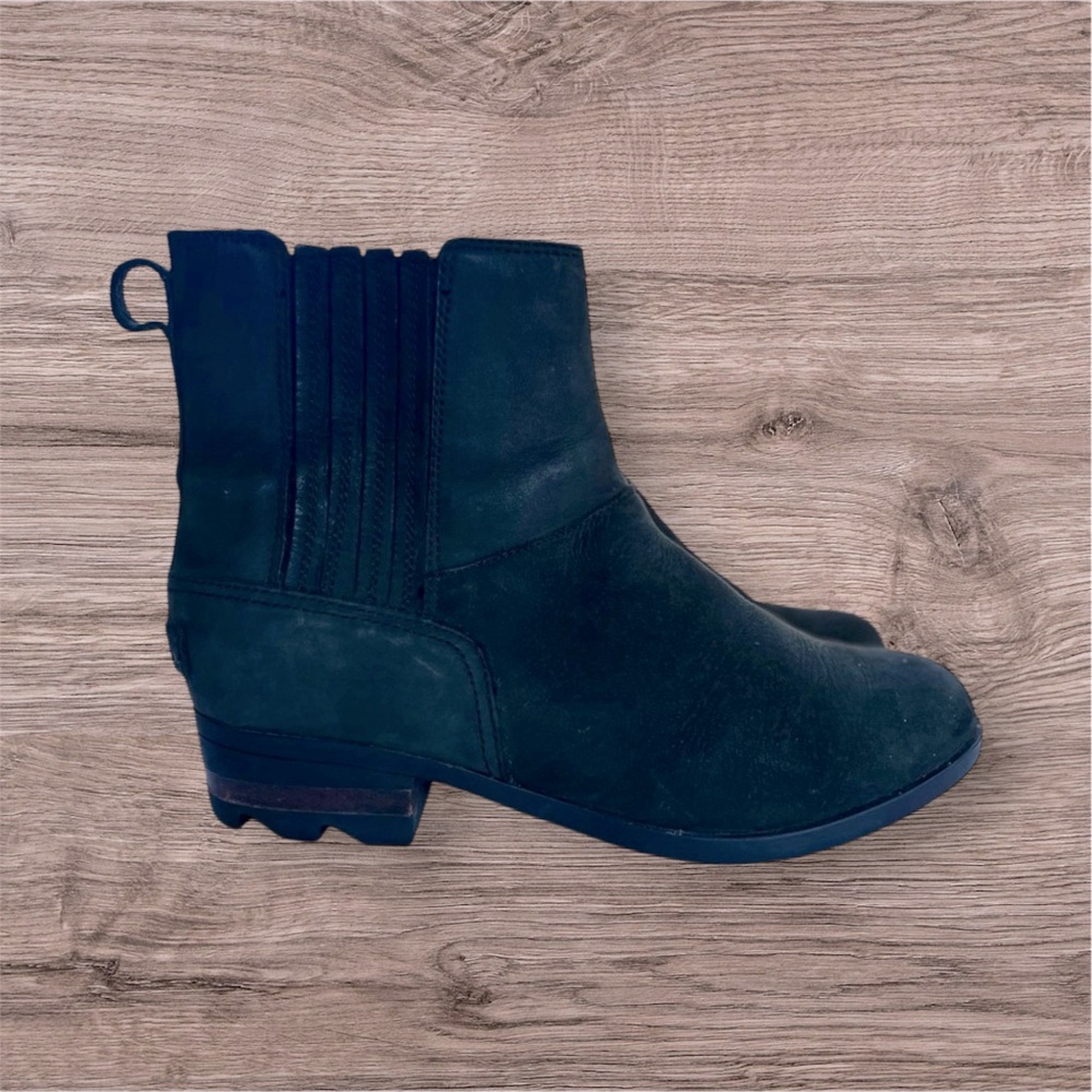 Sorel Women Leather Chelsea Boots Black 8.5